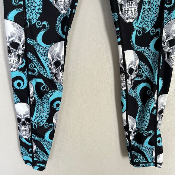 Constantly Varied Gear CVG Women's Size M Kraken Full Length Leggings Blue White - Picture 5 of 10